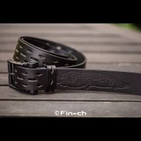 Santiago Leather Belt（サンチャゴ レザーベルト）ブラックＸブラック