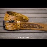 Santiago Leather Belt（サンチャゴ レザーベルト）カーキＸブラック