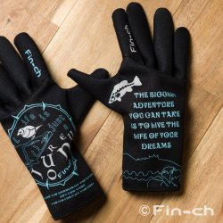 Genovesa-Fin-ch-Glove (ヘノベサフィンチグローブ) Type Evolve 花浅葱色（はなあさぎ）